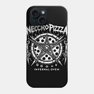 Necro Pizza - Black Metal Pentagram - Infernal Oven Phone Case