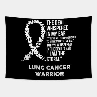 The Devil- Lung Cancer Awareness Support Ribbon Tapestry