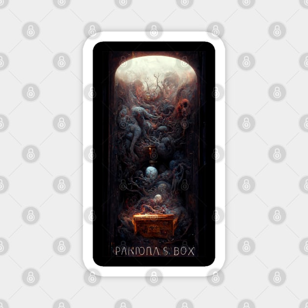 Pandora's box spewing cosmic horrors Magnet by 7Soul7Reaper