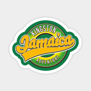 Kingston Jamaica vintage style logo Magnet