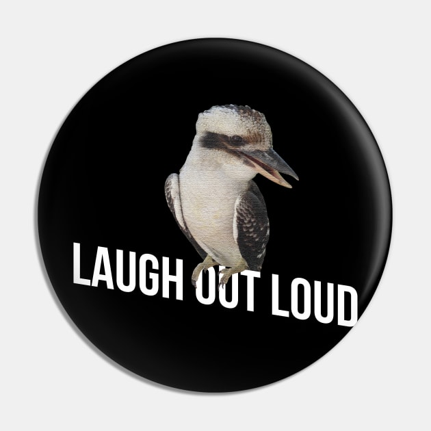 LOL Laugh Out Loud Kookaburra Pin by Earth and Heart