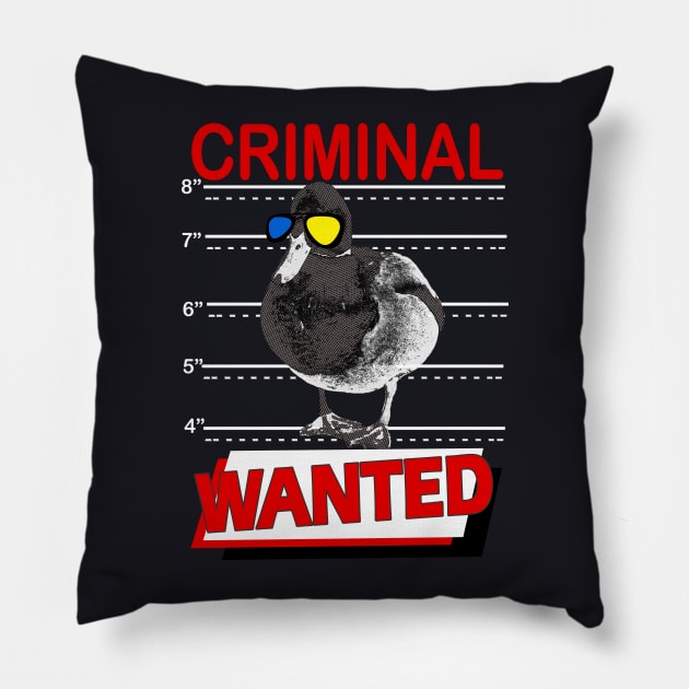 Funny Duck Pillow by Foxxy Merch