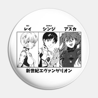 Neon Genesis Evangelion Children Pin