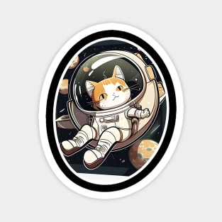 Cat Astronaut, Space Kitty, Catronaut - Cat Lover Magnet