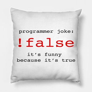 Programmer joke Pillow