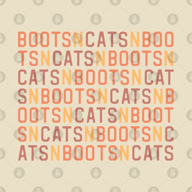 Boots n cats: Say it quickly and voila! you're a beatboxer (orange, brown, and yellow letters) by PlanetSnark