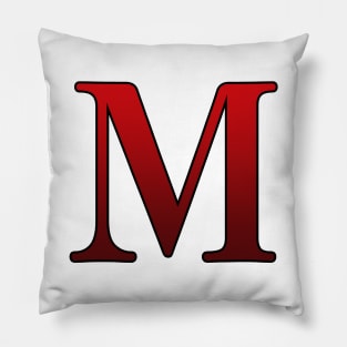 Red Roman Numeral 1000 M Pillow