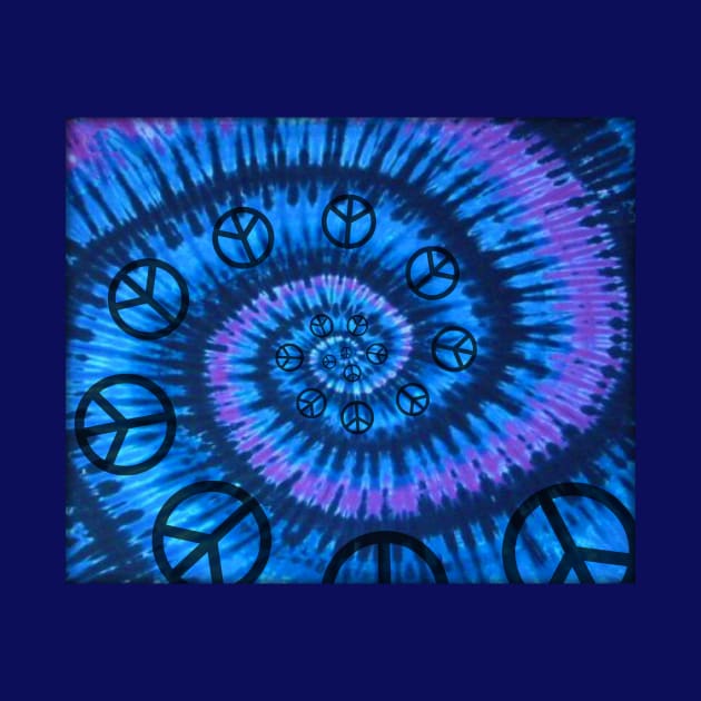 Tie Dye Peace Spiral by ARTWORKandBEYOND