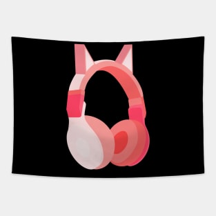 Cat Ear Headphones Tapestry