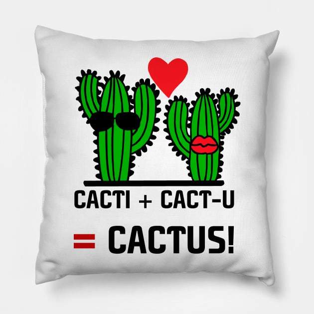 VALENTINE'S DAY - CACTUS LOVE - FEBRUARY - CARDS Pillow by JMPrint