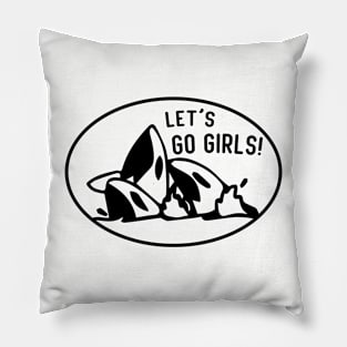 Let's Go Girls Orca Whale Pillow