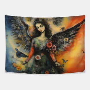 Povitrulya mountain winds daughter. Ukrainian folklore love angel Tapestry