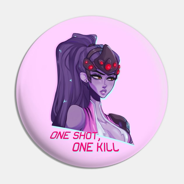 Overwatch Widowmaker Pin by Jawlatte