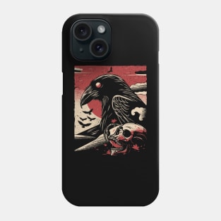 Crow and Skull Phone Case