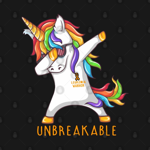 LEUKEMIA Warrior Unbreakable Unicorn Dabbing by ThePassion99