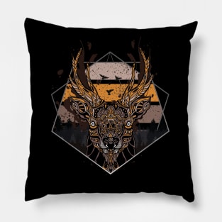 Deer Mandala Pillow