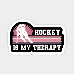 Ice Hockey Is My Therapy Magnet