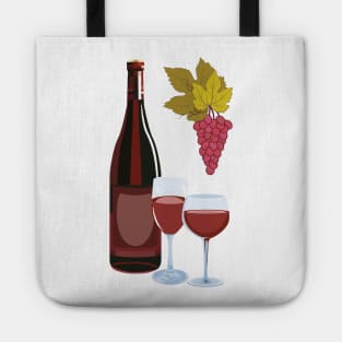 Red wine Tote