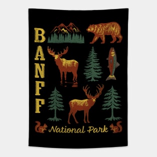 Banff National Park Canada Canadian Rocky Mountains Souvenir Tapestry