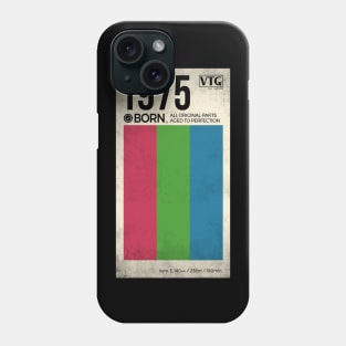 1975 born year video cassette Phone Case