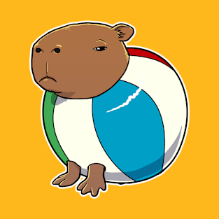 Capybara Beach Ball T-Shirt