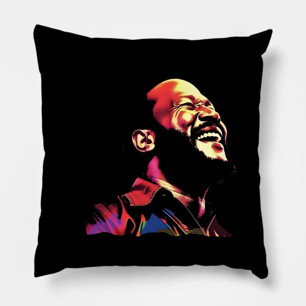 Marvin Gaye Retro Pillow by dapkus99