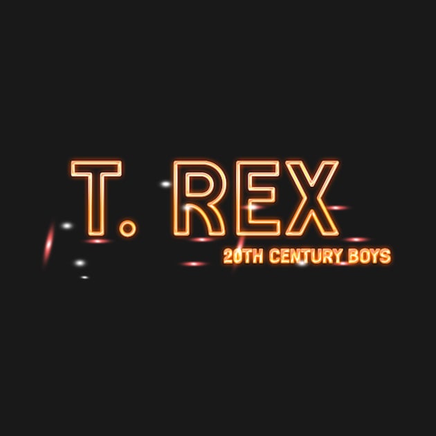 20th century trex - retro text style by goksisis