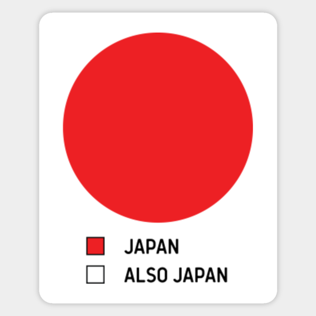 Funny Japanese Flag, Pie Chart. Also Japan - Japan - Sticker | TeePublic Funny Japanese Flag, Pie Chart. Also Japan - Japan - Sticker | TeePublic