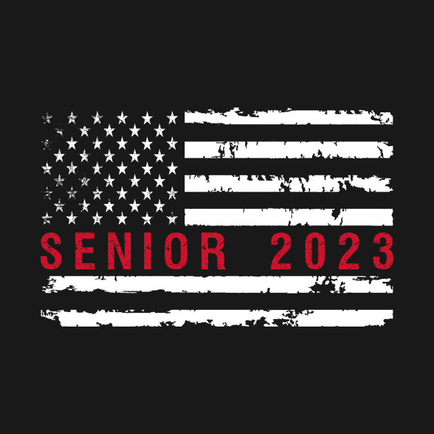 Senior 2023 American Flag by FrancisDouglasOfficial