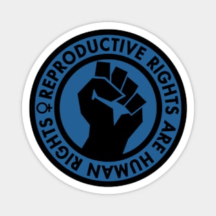 Reproductive Rights are Human Rights (blue) Magnet