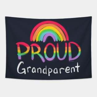 Proud Grandparent Rainbow Tapestry