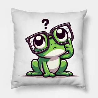Lost in the Swamp: The Confused Frog Pillow