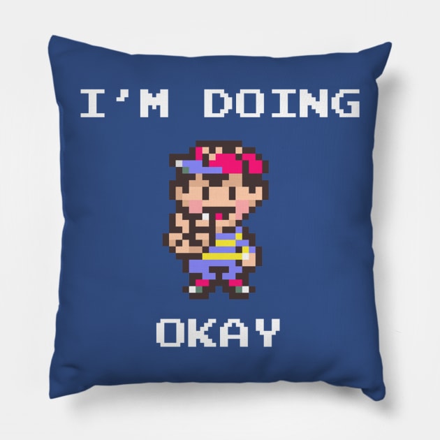 Doing Okay Pillow by JackAtana