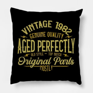 Vintage 1982 38th Birthday 38 Years Old Gift Pillow