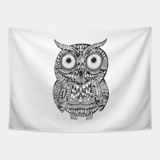 Ornate Owl Tapestry