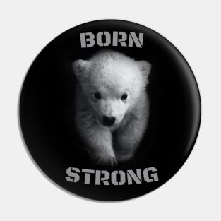 Born Strong Baby Bear Pin