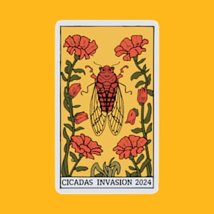 Cicadas Tarot Card Cicada Invasion 2024 T-Shirt