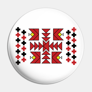 Bulgarian folk ornaments Pin