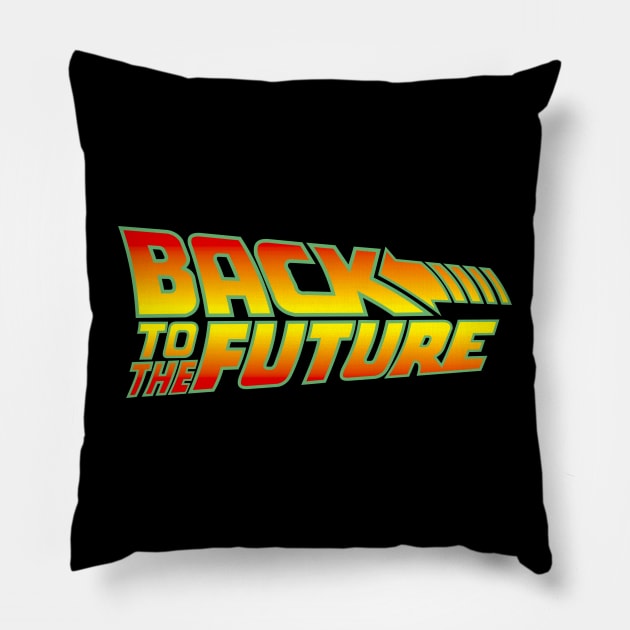 Back To The Future Pillow by Buff Geeks Art