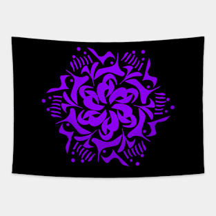 Purple Mandala art Tapestry