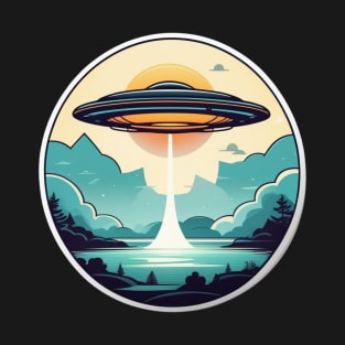 Flying Saucer UFO vintage style T-Shirt