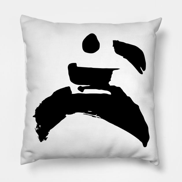 Kung-fu fighter figure Pillow by Nikokosmos