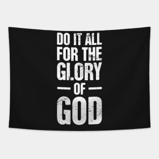 Do It All For The Glory Of God – Christian Workout Tapestry