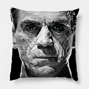 High Priest Imhotep (Grayscale Version) Pillow