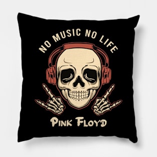 No music no life pink floyd Pillow