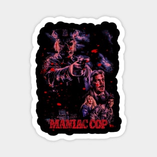 Beware The Maniac Cop Classic Horror Movie Tee Magnet