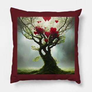 A Tree that grows Hearts - out of the darkness Pillow