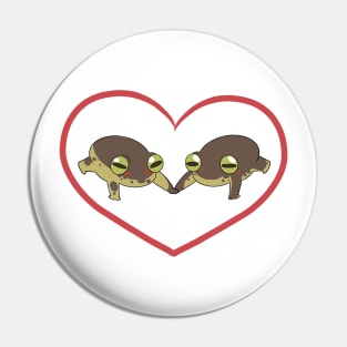 Frogs in love Pin