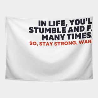 Stay Strong, Warrior Tapestry