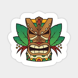 Funny Tribal Tiki Head Magnet